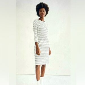 Like new. Sonnet James Reese Striped White and Black Dress